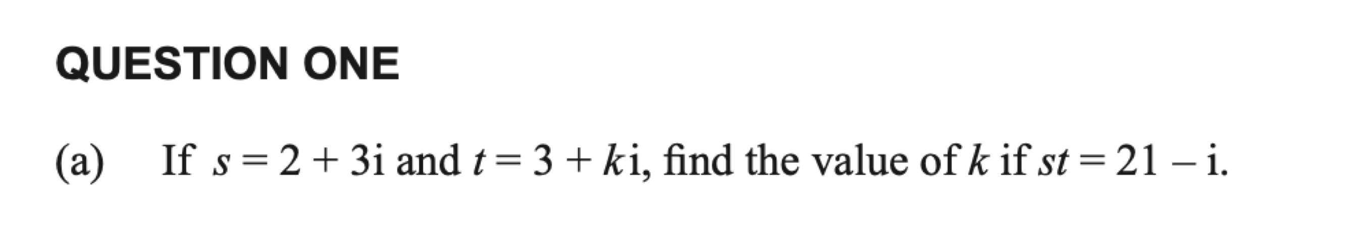 Question 1(a) original exam prompt; text transcription follows