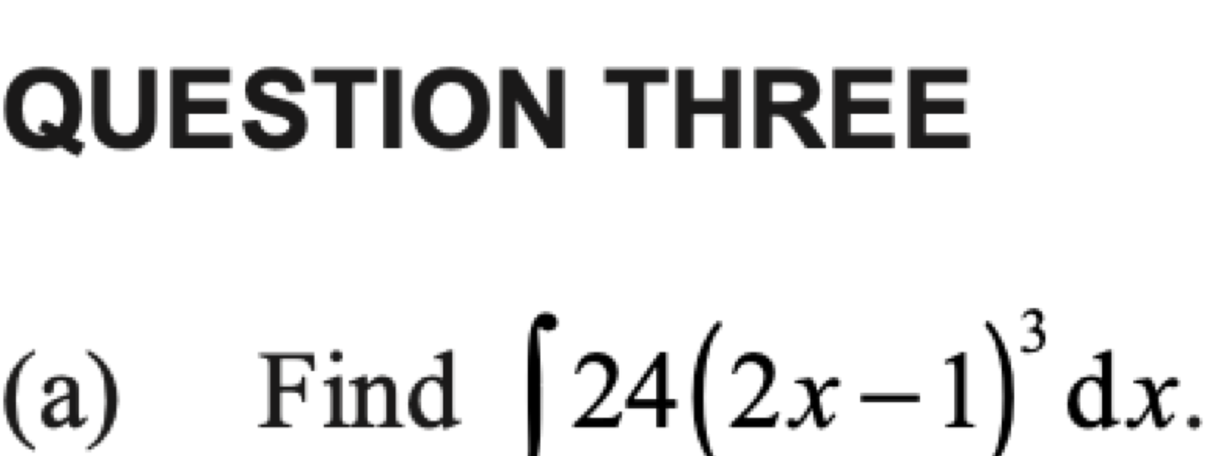 Question 3(a) original exam prompt; text transcription follows
