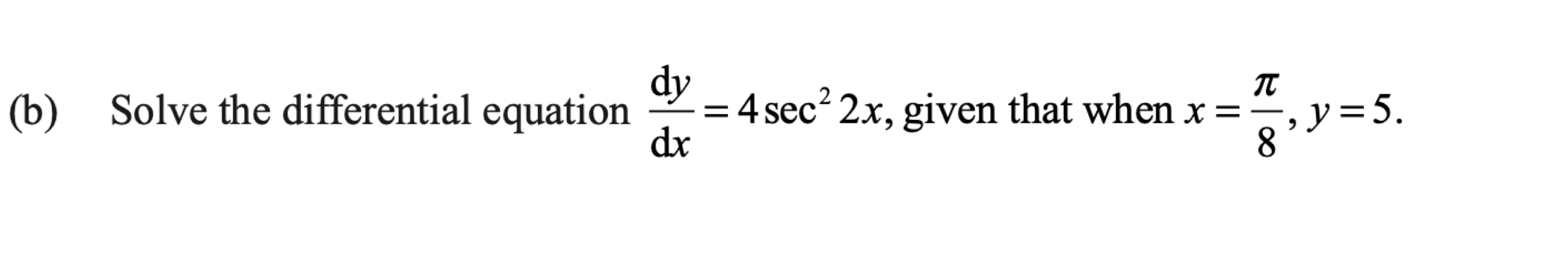Question 3(b) original exam prompt; text transcription follows