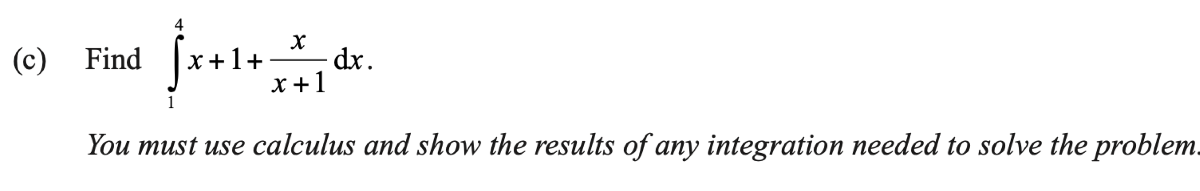 Question 3(c) original exam prompt; text transcription follows